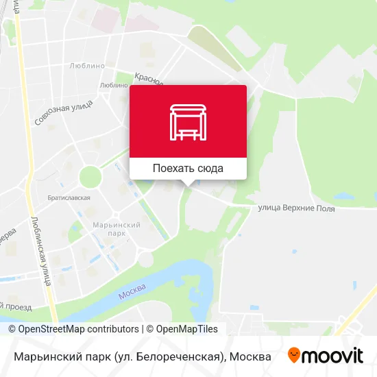 Карта Марьинский парк (ул. Белореченская)