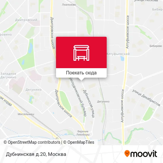 Карта Дубнинская д.20