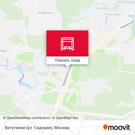 Карта Ватутинки (ул. Садовая)