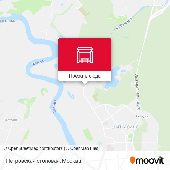 Карта Петровская столовая