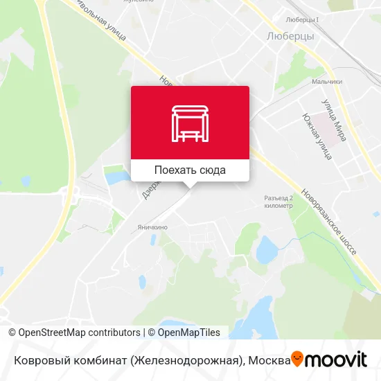 Карта Ковровый комбинат (Железнодорожная)