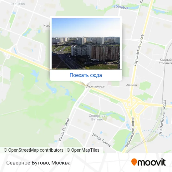 Карта Северное Бутово