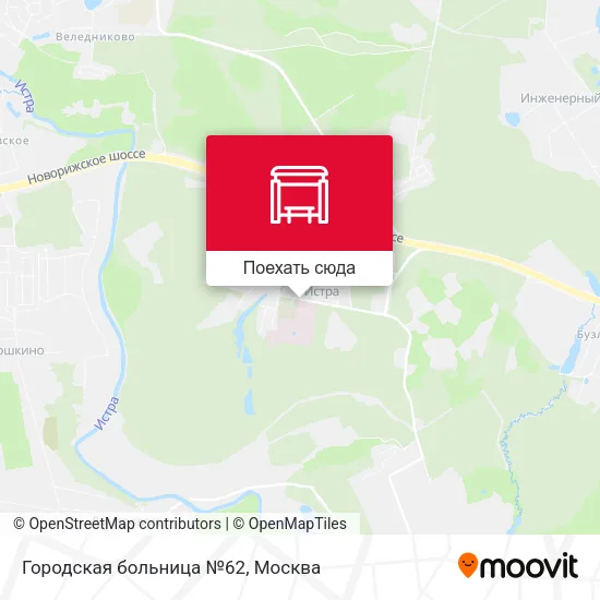 Карта Городская больница №62