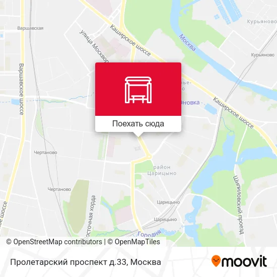 Карта Пролетарский проспект д.33