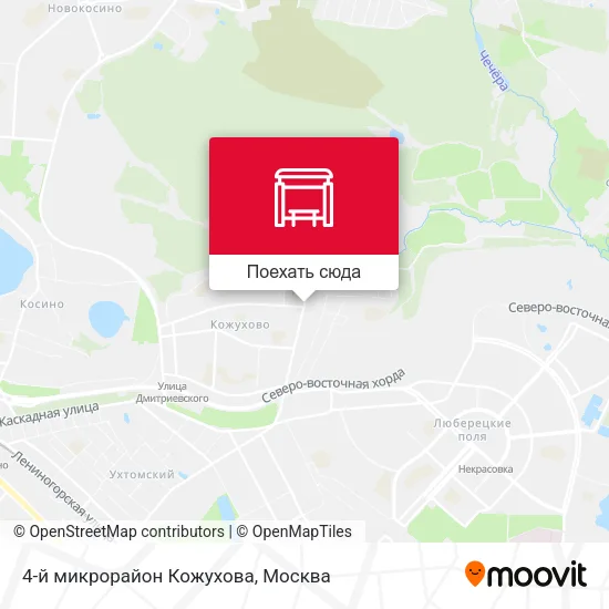 Карта 4-й микрорайон Кожухова