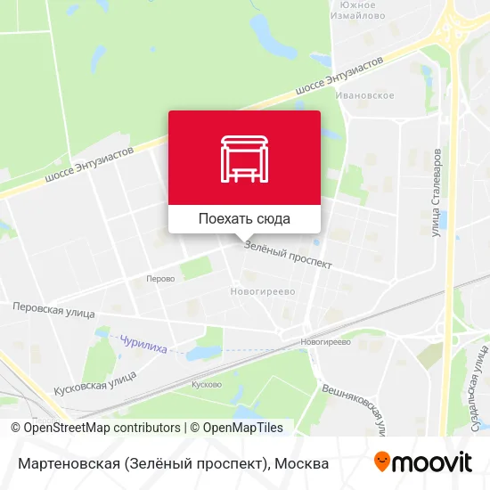 Карта Мартеновская (Зелёный проспект)