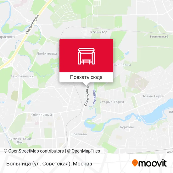 Карта Больница (ул. Советская)