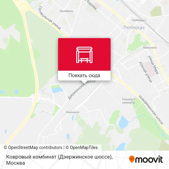 Карта Ковровый комбинат (Дзержинское шоссе)