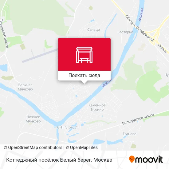 Карта Коттеджный посёлок Белый берег