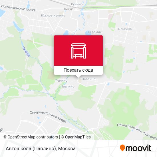 Карта Автошкола (Павлино)