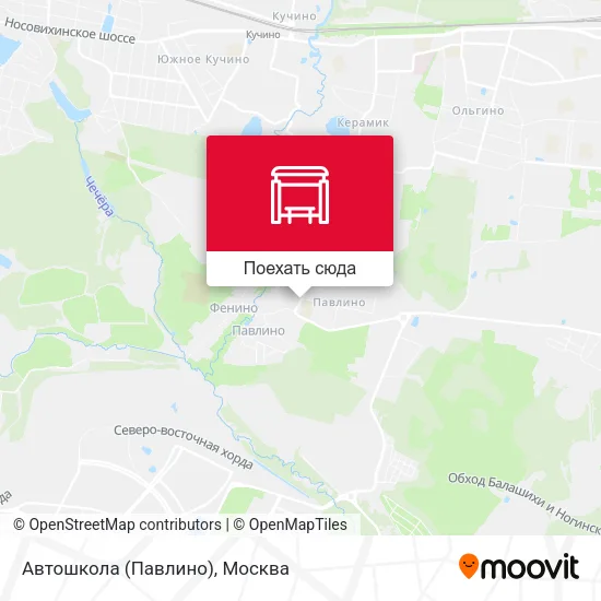 Карта Автошкола (Павлино)