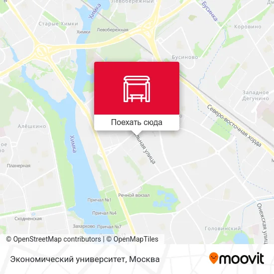 Карта Экономический университет