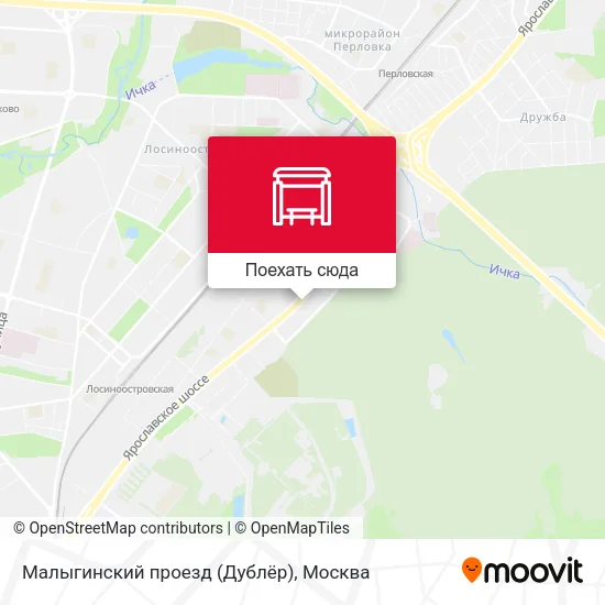 Карта Малыгинский проезд (Дублёр)
