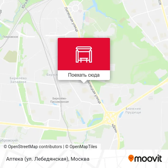 Карта Аптека (ул. Лебедянская)