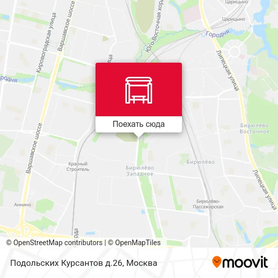 Карта Подольских Курсантов д.26