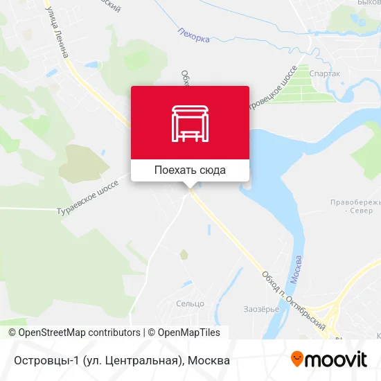 Карта Островцы-1 (ул. Центральная)