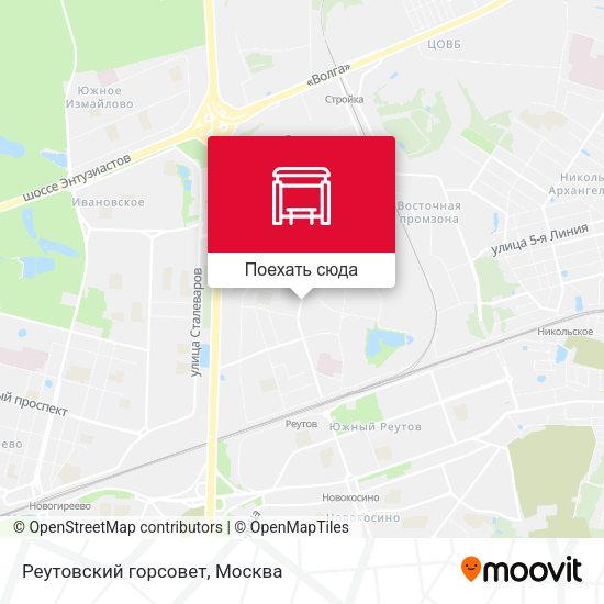 Карта Реутовский горсовет