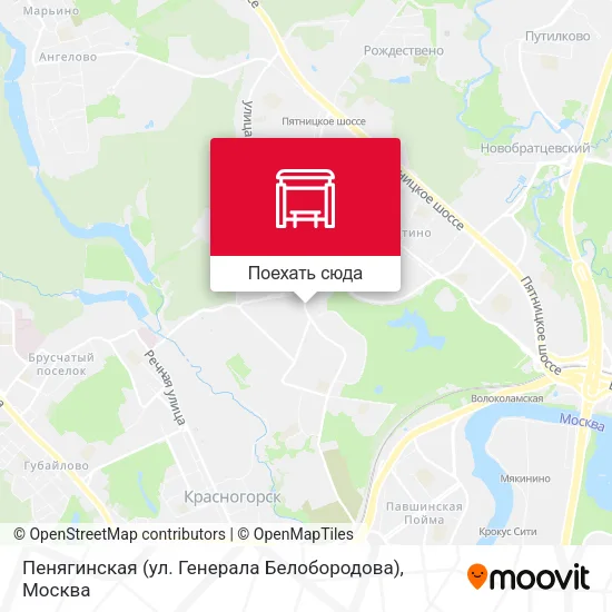 Карта Пенягинская (ул. Генерала Белобородова)