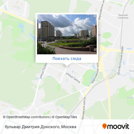 Карта бульвар Дмитрия Донского