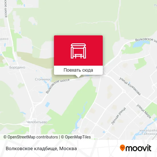 Карта Волковское кладбище