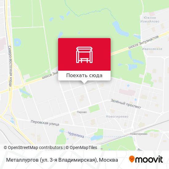 Карта Металлургов (ул. 3-я Владимирская)