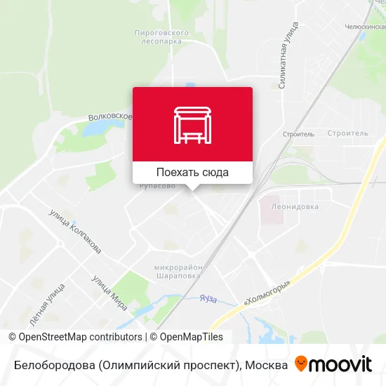 Карта Белобородова (Олимпийский проспект)