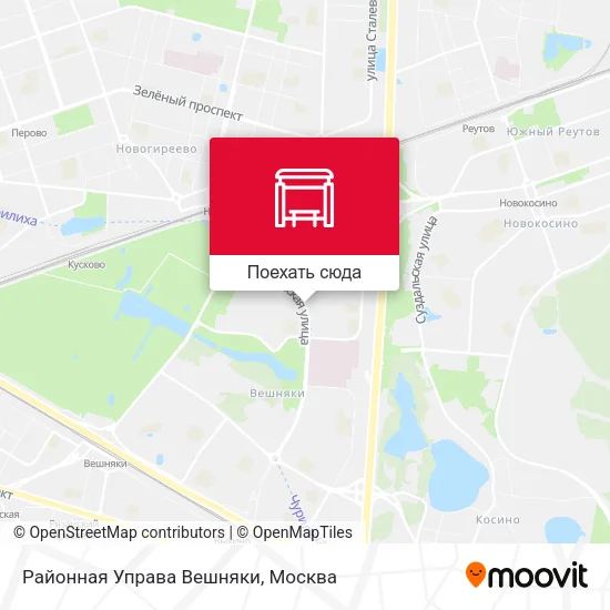 Карта Районная Управа Вешняки