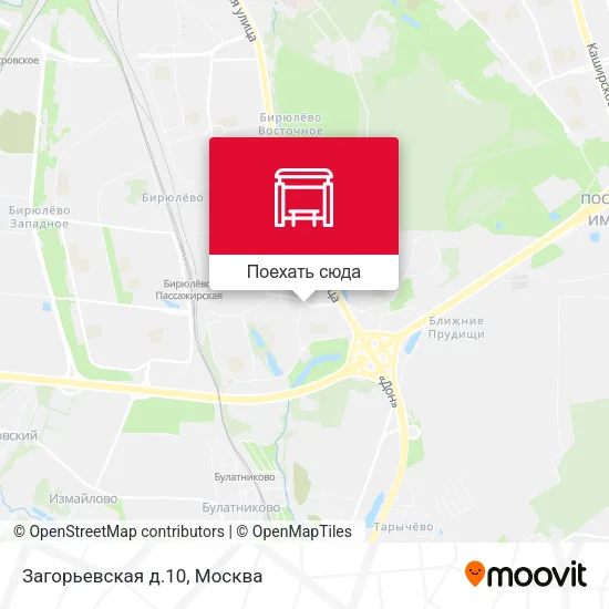 Карта Загорьевская д.10