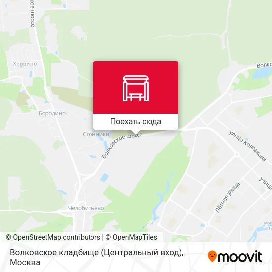 Карта Волковское кладбище (Центральный вход)