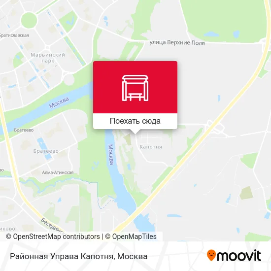 Карта Районная Управа Капотня