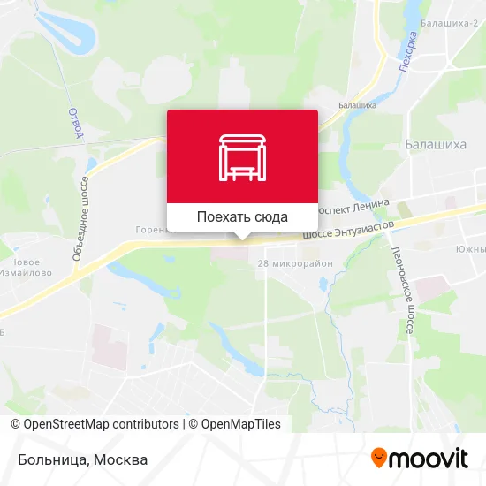 Карта Больница