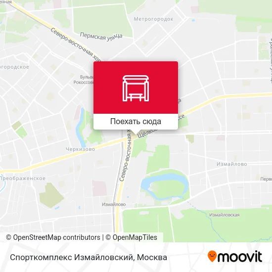 Карта Спорткомплекс Измайловский