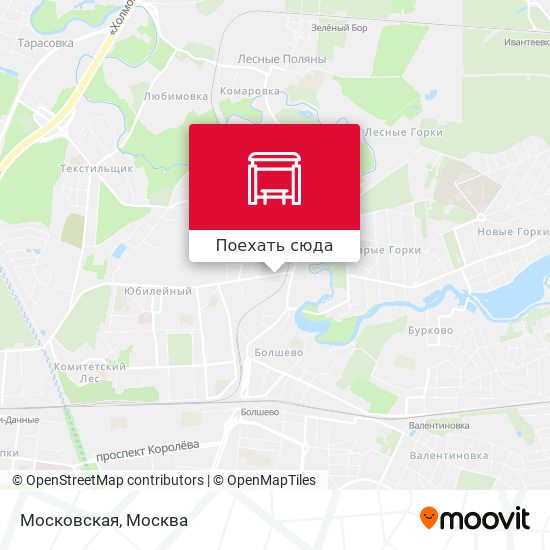 Карта Московская