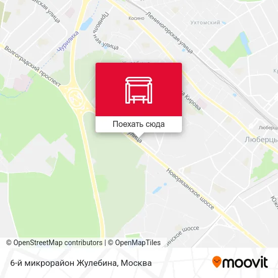Карта 6-й микрорайон Жулебина
