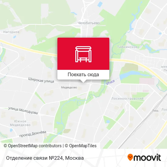 Карта Отделение связи №224