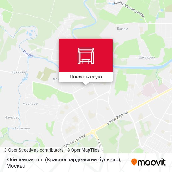Карта Юбилейная пл. (Красногвардейский бульвар)