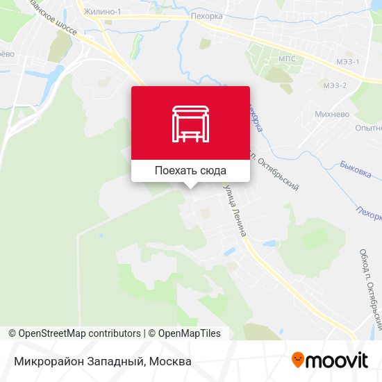 Карта Микрорайон Западный