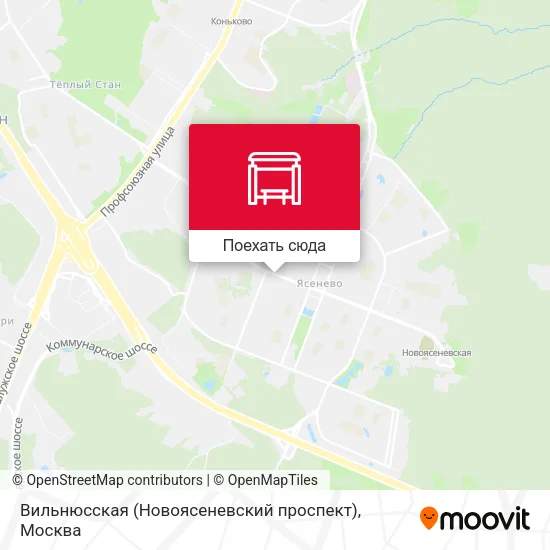 Карта Вильнюсская (Новоясеневский проспект)