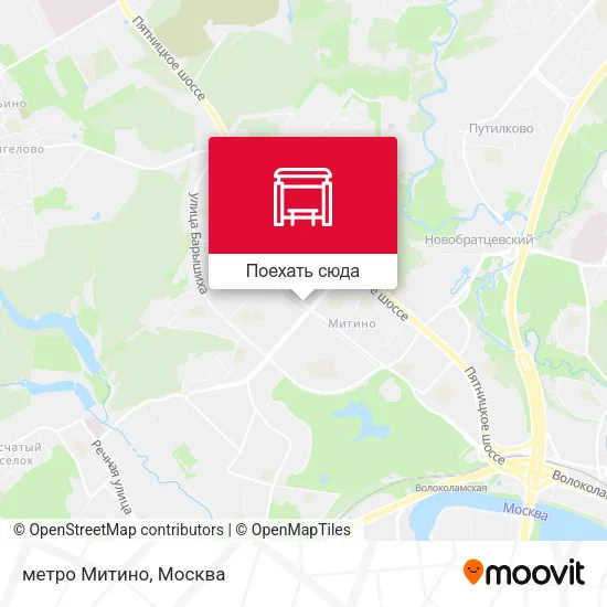 Карта метро Митино