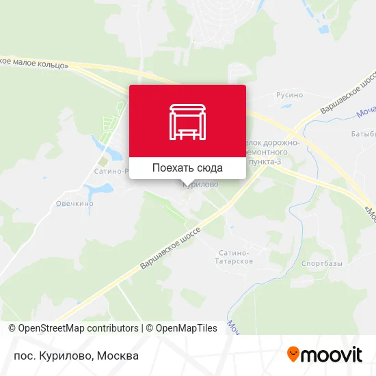 Карта пос. Курилово