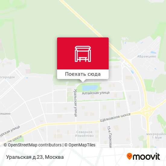 Карта Уральская д.23
