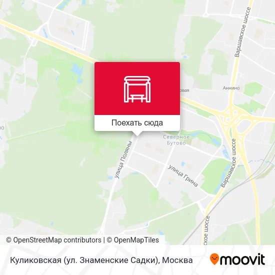 Карта Куликовская (ул. Знаменские Садки)