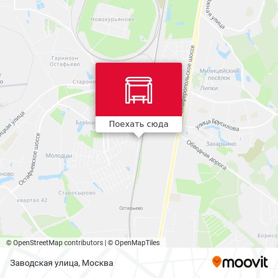 Карта Заводская улица