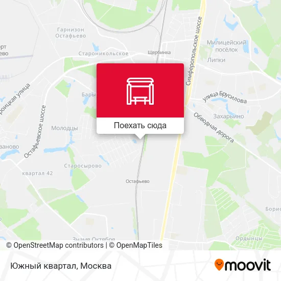Карта Южный квартал