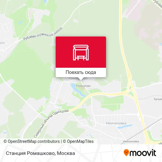 Карта Станция Ромашково