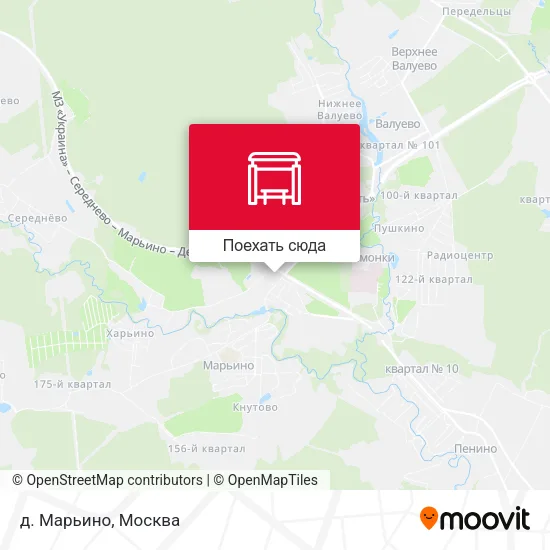 Карта д. Марьино