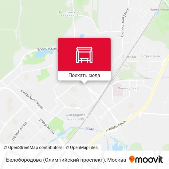 Карта Белобородова (Олимпийский проспект)