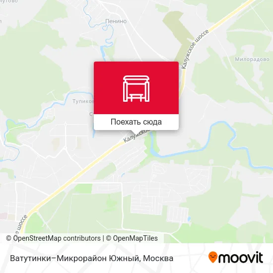 Карта Ватутинки–Микрорайон Южный