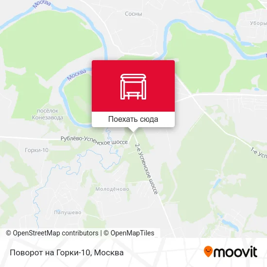 Карта Поворот на Горки-10