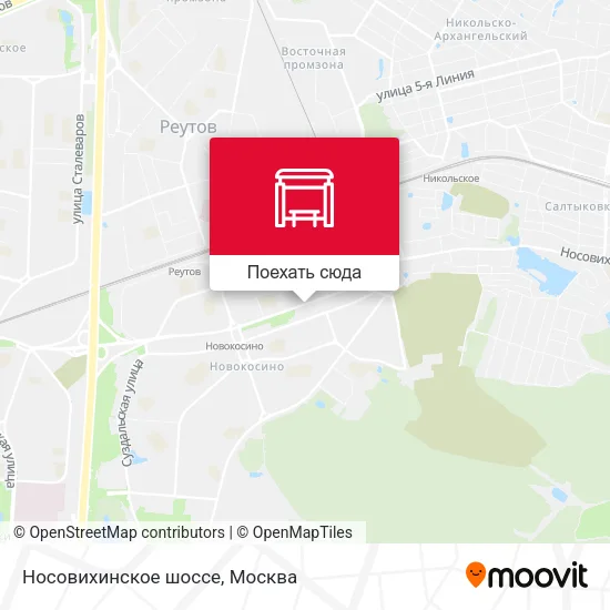 Карта Носовихинское шоссе